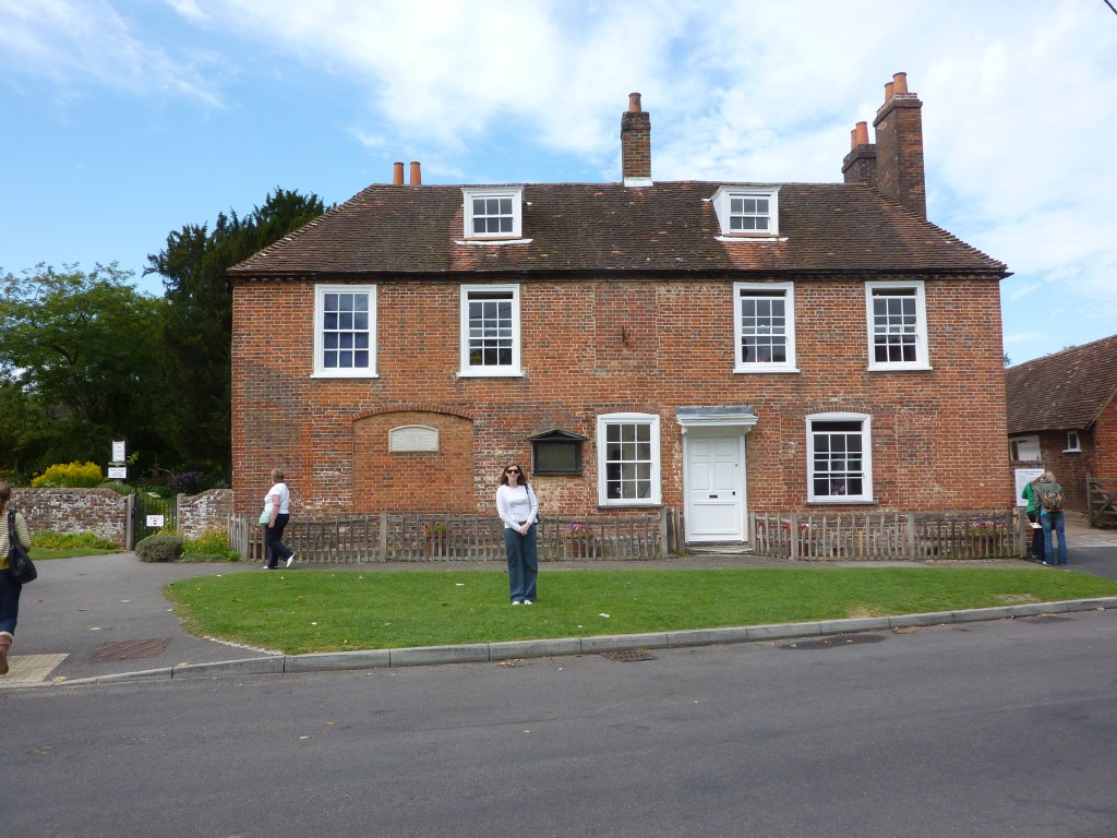 Jane's Georgian house in Chawton is about an hour from London. 